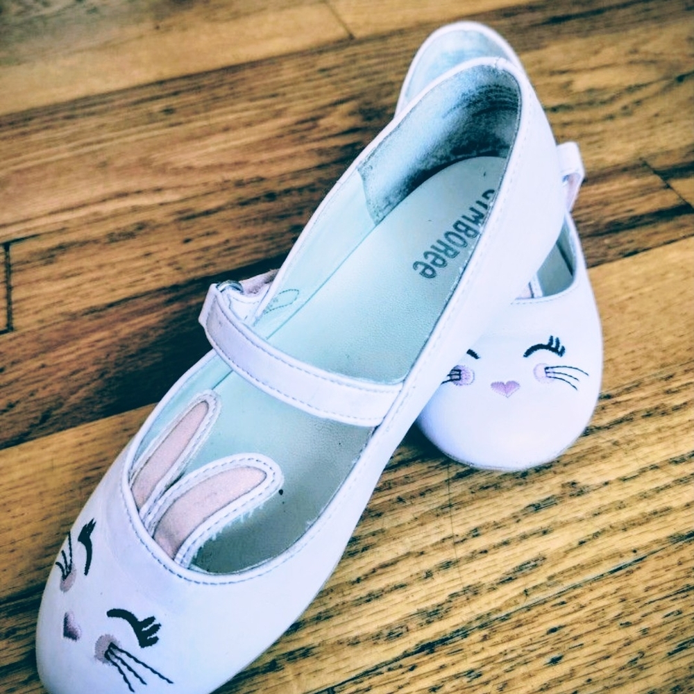 Gymboree's Pink and White Bunny Dress Shoes